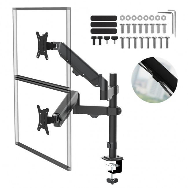 Maclean 2 monitor mount, gas spring, 17
