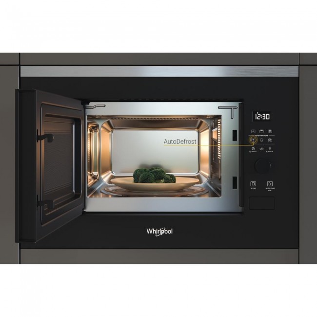 Whirlpool WMF201G Black, Stainless steel Grill microwave Built-in 20 L 800 W
