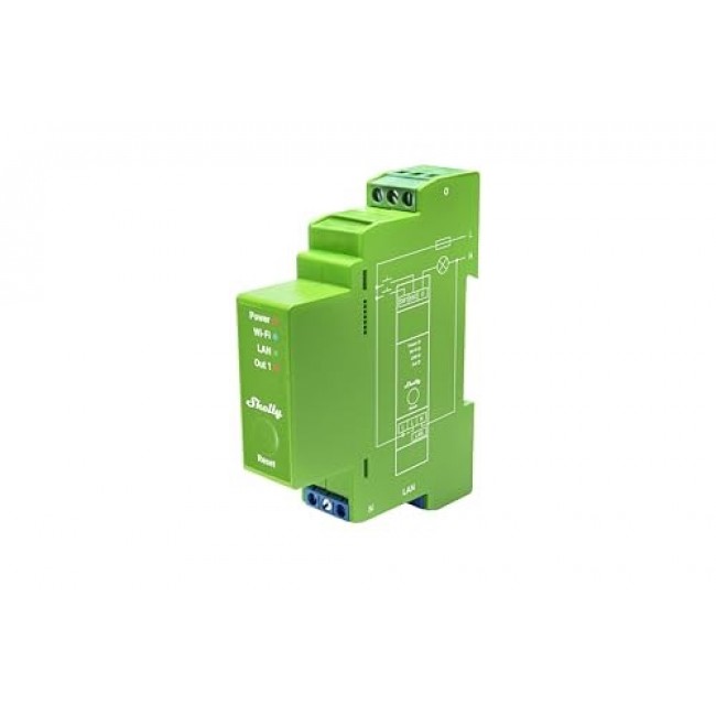Shelly Pro Dimmer 1PM Built-in Blue, Green, Grey