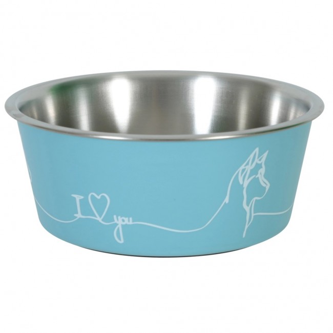 ZOLUX Love blue - bowl for dog 400ml