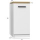 Kitchen unit D-45/82 B AR White Matt Artisan