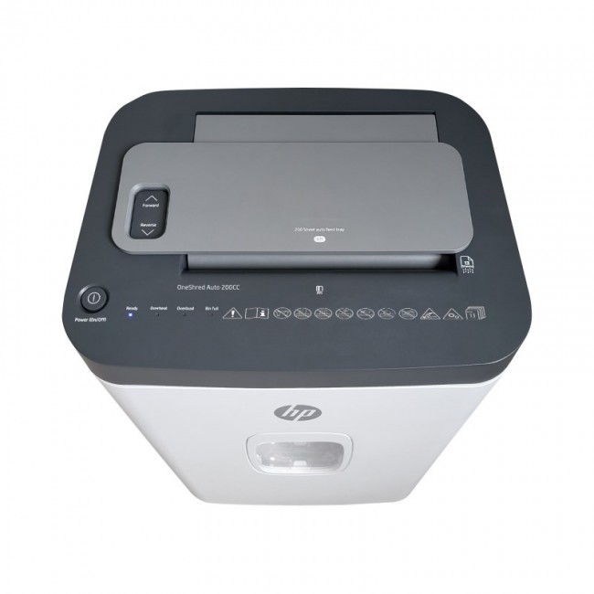 HP ONESHRED Auto 200CC white-gray shredder HP ONESHRED Auto 200CC white-gray shredder