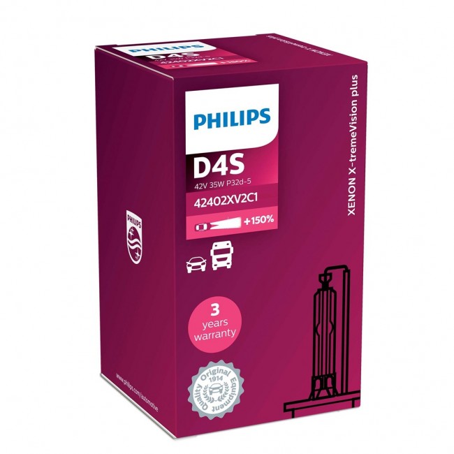 Philips Xenon D4S Xtreme Vision Light Bulb Philips Xenon D4S Xtreme Vision Light Bulb
