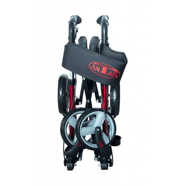 Aluminium four-wheel walker AT51006