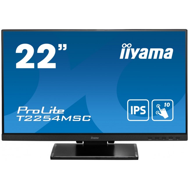 iiyama ProLite 21.5 P-CAP 10pt touch screen featuring IPS panel technology and Anti Glare coating