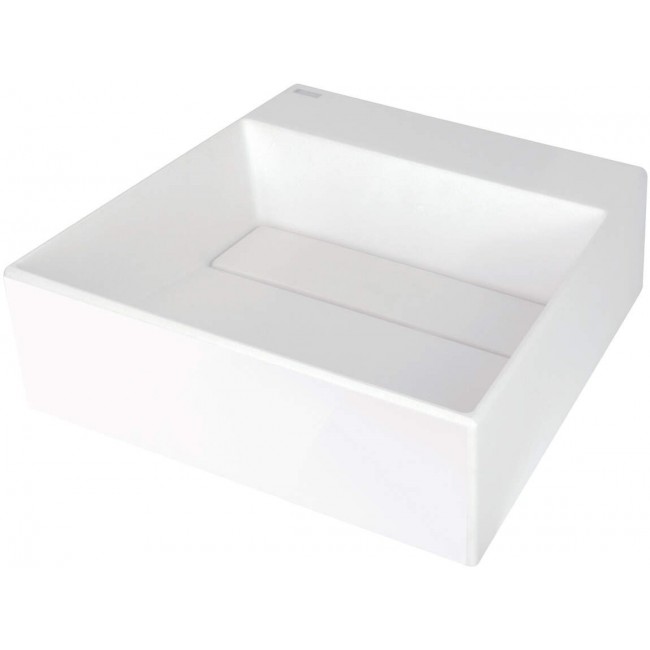 Granite countertop washbasin with a place for a tap - with a grille