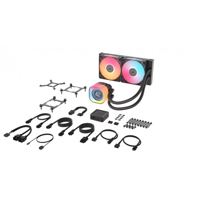 Corsair iCUE LINK TITAN 240 RX LCD Processor Air cooler 12 cm Black 1 pc(s)