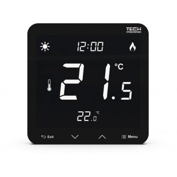 Wired dual thermostat ST-297z v3 black