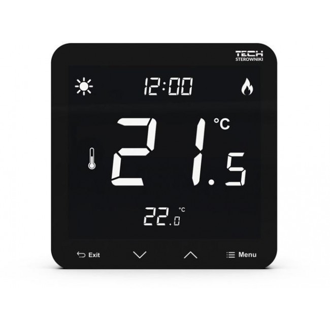 Wired dual thermostat ST-297z v3 black