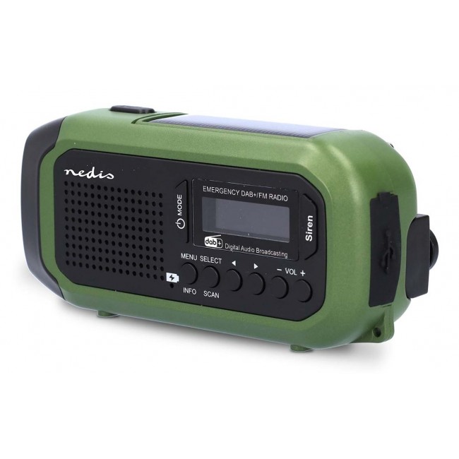 Nedis RDDBCR2000GN radio Portable Digital Black, Green