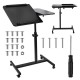 Maclean mobile desk/laptop stand, black, height adjustment 59-89cm, max. 30kg , MC-121 B