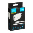 Wall charger iBOX C-36 GaN PD20W, white