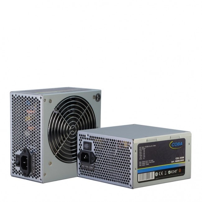 Inter-Tech Coba CES-350B power supply unit 350 W 20+4 pin ATX ATX Silver Inter-Tech Coba CES-350B power supply unit 350 W 20+4 pin ATX ATX Silver