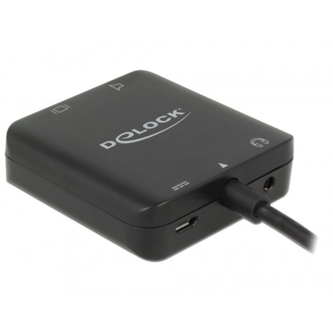 DeLOCK 63276 video cable adapter HDMI Type A (Standard) Black