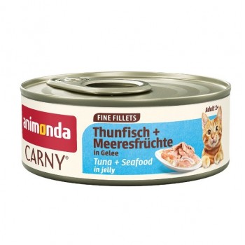 ANIMONDA Carny Adult Fine fillets Jelly White tuna + seafood - wet cat food - 60g