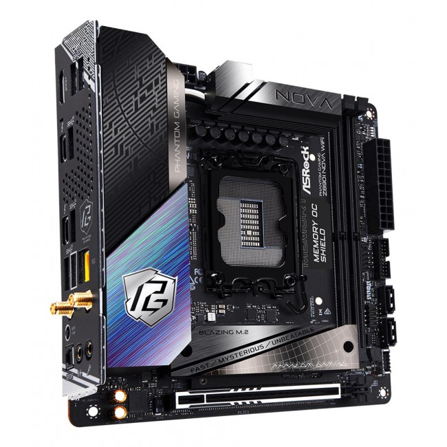 Asrock Phantom Gaming Z890I Nova WiFi Intel Z890 LGA 1851 (Socket V1) mini ITX Asrock Phantom Gaming Z890I Nova WiFi Intel Z890 LGA 1851 (Socket V1) mini ITX