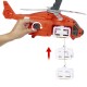 Matchbox Action Drivers Rescue Helicopter,16-In Large-Scale Helicopter with 1:64 Scale Die-Cast Toy Ambulance
