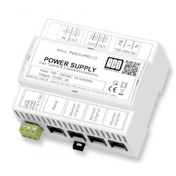 ACO PS45-15-PRO-13 Video power supply DIN 15V, 3A