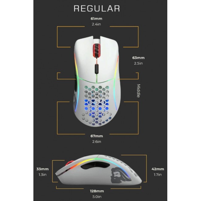 Glorious Gaming Glorious Model D Mouse Regular (White) Glorious Gaming Glorious Model D Mouse Regular (White)