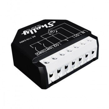 Shelly Qubino Wave Shutter electrical relay Black