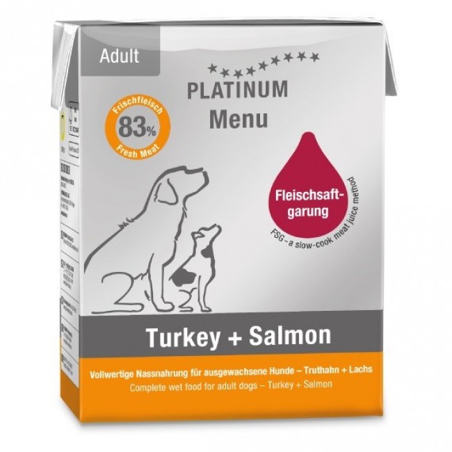PLATINUM Menu Adult Iberico+Turkey - wet dog food - 375g PLATINUM Menu Adult Iberico+Turkey - wet dog food - 375g