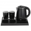 Adler AD 1387 Hotel kettle stainless steel 1 L + tray with cups black Adler AD 1387 Hotel kettle stainless steel 1 L + tray with cups black