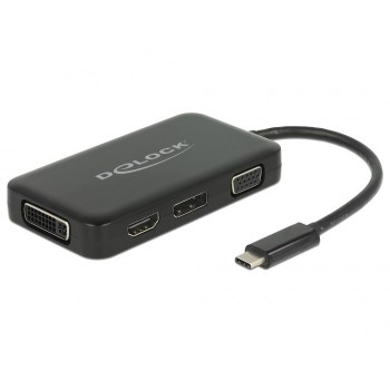 DeLOCK 63929 laptop dock/port replicator USB 2.0 Type-C Black