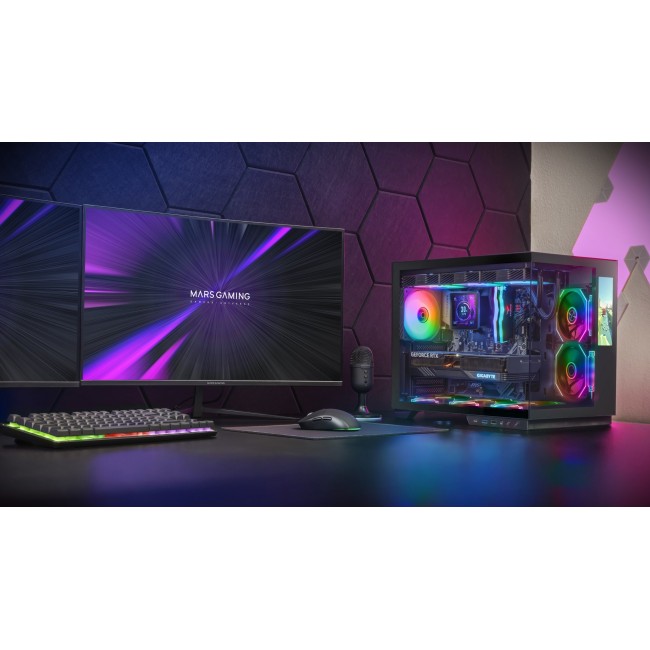 Mars Gaming MCMIRAGE computer case Midi Tower Black