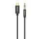 USB-C to 3.5mm mini jack audio cable Baseus Yiven 1.2m (black)