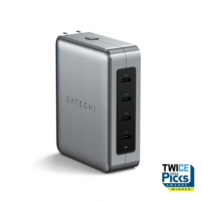Satechi ST-W145GTM mobile device charger Universal Silver AC Fast charging Indoor