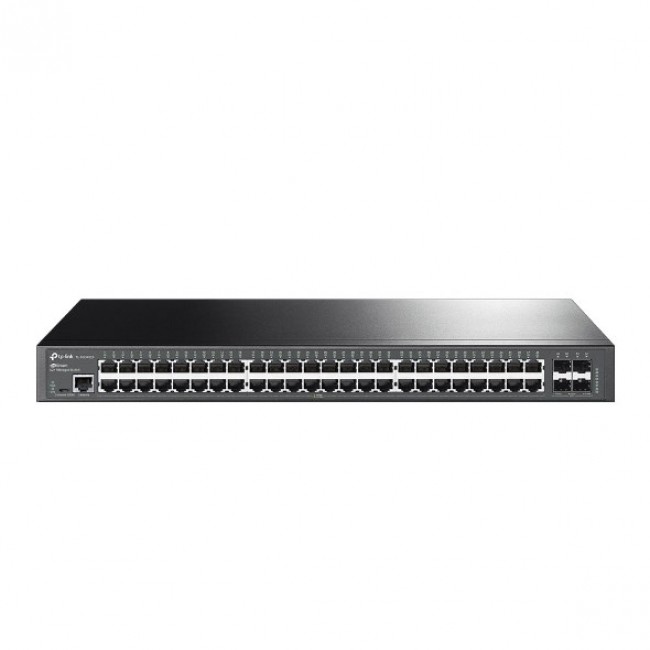 TP-Link JetStream 48-Port Gigabit L2+ Managed Switch with 4 10GE SFP+ Slots TP-Link JetStream 48-Port Gigabit L2+ Managed Switch with 4 10GE SFP+ Slots