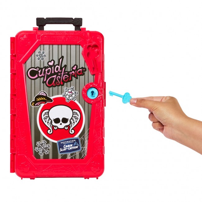 Monster High Skulltimate Secrets Cabin Slay-cation Playset, Cupid Asteria Doll and Accessories