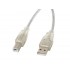 Lanberg CA-USBA-12CC-0018-TR USB cable 1.8 m USB 2.0 USB B Transparent