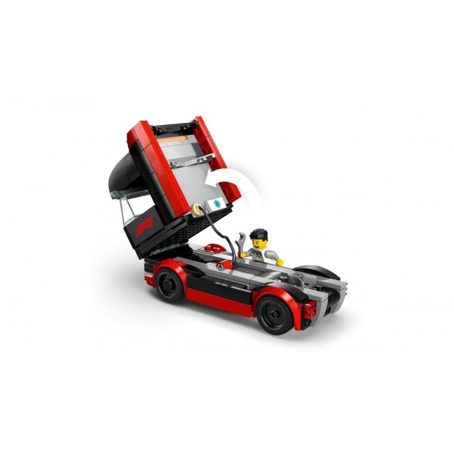 LEGO CITY 60445 F1 - Truck with RB20 & AMR24 F1 Cars