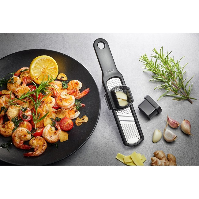 GEFU 50472 grater Flat grater Black, Stainless steel