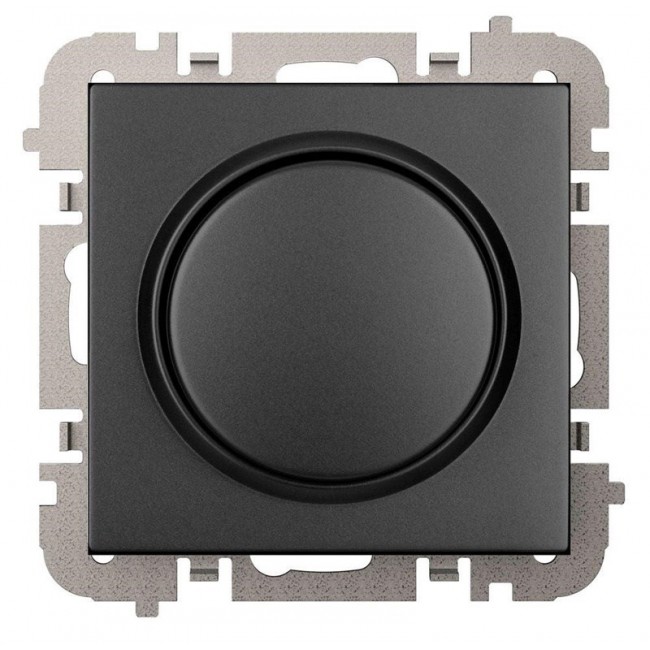 VESTRA ROTARY LED DIMMER FRAMELESS FLUSH-MOUNTED BLACK