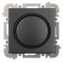 VESTRA ROTARY LED DIMMER FRAMELESS FLUSH-MOUNTED BLACK