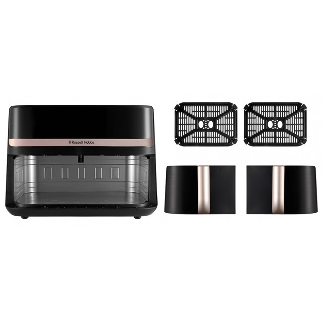 Russell Hobbs Air Fryer Dual 9 L Freestanding 2800 W Black Russell Hobbs Air Fryer Dual 9 L Freestanding 2800 W Black