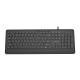 Gembird KB-MCH-05-CYRL Slim wired multimedia keyboard, black, RU layout