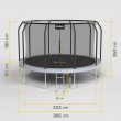 REBEL ACTIVE TRAMPOLINE PRO 12FT/366CM