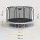 REBEL ACTIVE TRAMPOLINE PRO 12FT/366CM REBEL ACTIVE TRAMPOLINE PRO 12FT/366CM