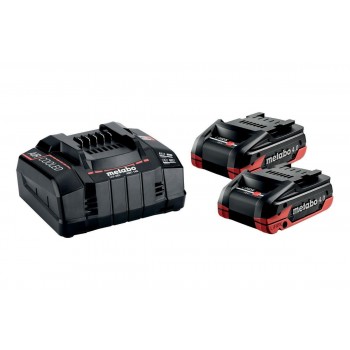 METABO AKUMULATOR 18V 4,0Ah LIHD XTREME 2szt. + ADOWARKA ASC 290
