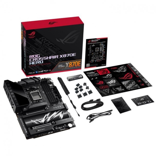 ASUS ROG CROSSHAIR X870E HERO AMD X870E Socket AM5 ATX ASUS ROG CROSSHAIR X870E HERO AMD X870E Socket AM5 ATX