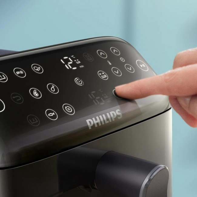 Philips 4000 series NA462/80 fryer Double 10 L Stand-alone 2750 W Hot air fryer Black, Gold, Grey