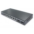 Digitus 8-Port Gigabit PoE Networkswitch, Desktop, L2 managed, 2 Uplinkports, SFP, 86 W, af/at