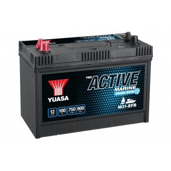 Yuasa M31EFB vehicle battery EFB (Enhanced Flooded Battery) 100 Ah 12 V 750 A Marine