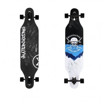 LONGBOARD NILS EXTREME SKULL WOOD SKATE