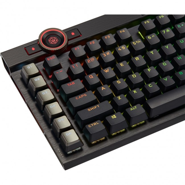 Corsair K100 RGB Gaming Keyboard, Corsair OPX, RGB LED - Black Corsair K100 RGB Gaming Keyboard, Corsair OPX, RGB LED - Black
