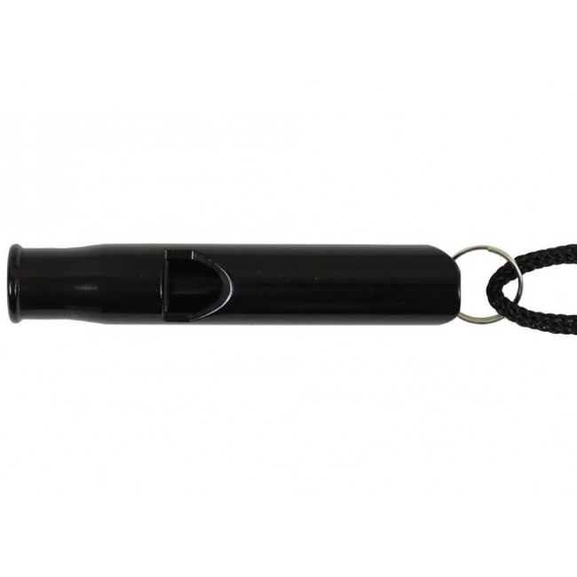 Survival whistle, aluminium , black Survival whistle, aluminium , black