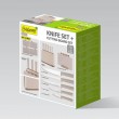 Maestro MR-1412-BEIGE Knife set with block + Cutting board set Beige